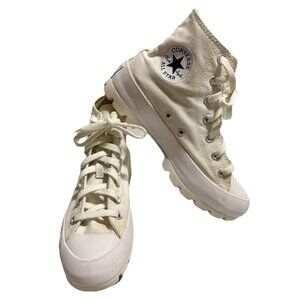 Converse All Star 565902C White High-Top Lugged Shoes Sneakers Women’s Size 8